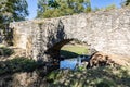 view to aquaduct at San Antonio mission trail, an Unesco world heritage site