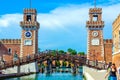 Picturesque Venetian Arsenal towers Venice Veneto Italy Royalty Free Stock Photo