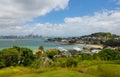 View to Auckland City and Mt Victoria Devonport from North Head Auckland New Zealand Royalty Free Stock Photo