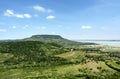 View to Badacsony from Szigliget Royalty Free Stock Photo