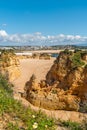 View to Batata beach in Lagos, Algarve, Portugal