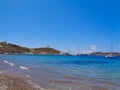 View to bay with ships