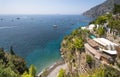 View to the beach Bagni d`Arienzo, Amalfi Coast, Italy Royalty Free Stock Photo