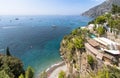 View to the beach Bagni d`Arienzo, Amalfi Coast, Italy Royalty Free Stock Photo