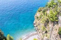 View to the beach Bagni d`Arienzo, Amalfi Coast, Italy Royalty Free Stock Photo