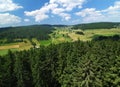 View To The Beautiful Black Forest Landscape From The Viewing Platform Of The Tower Riesenbuehlturm At Lake Schluchsee Germany Royalty Free Stock Photo