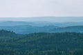 View to forest from hill, Koli National Park, Finland Royalty Free Stock Photo