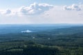 View to forest from hill, Koli National Park, Finland Royalty Free Stock Photo