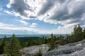 View to forest from hill, Koli National Park, Finland Royalty Free Stock Photo