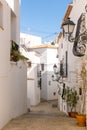 View to beautiful old town street in Altea, Spain Royalty Free Stock Photo