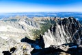 view to Belianske Tatras from Lomnicky Peak, Slovakia Royalty Free Stock Photo