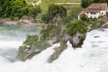 View to the biggest waterfalls of Europe Royalty Free Stock Photo