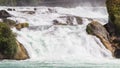 View to the biggest waterfalls of Europe in Schaffhausen, Switze Royalty Free Stock Photo