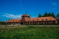 View to Birkenau Commandant`s Office and housing for SS man