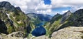 View to Black Pond and Eye of the Sea from Tatras Royalty Free Stock Photo