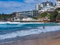 Bondi Beach, View of Southern End, Sydney, Australia Royalty Free Stock Photo