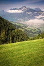 View to the Brunnen and Vierwaldstattersee from Stoos