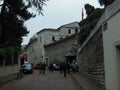 View to building of the Greek patriarchy , St.George church exterior in Istanbul