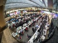 View to busy trading floor of the Sberbank CIB Royalty Free Stock Photo