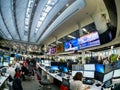View to busy trading floor of the Sberbank CIB Royalty Free Stock Photo