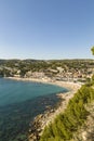 View to Cassis from scenic route de cretes Royalty Free Stock Photo