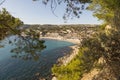 View to Cassis from scenic route de cretes Royalty Free Stock Photo