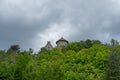 View to the castle Normannstein in the german city called Treffurt Royalty Free Stock Photo