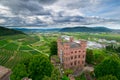 View to the castle Ortenberg in the black forest Royalty Free Stock Photo