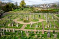 A view to the cemetery between Stirling Castle and Church of Holy Rude