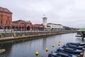 View to the Central Station area, Skeppsbron street, in Malmo, Sweden