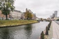 View to the Central Stationin area, Skeppsbron street, in Malmo, Sweden