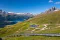 View to Champfer and Silvaplanersee lakes, St Moritz