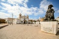 View to church Igreja de Santo Antonio in the old town of the historic centre of Lagos, Algarve