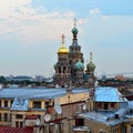 View to the Church Savior on Blood in St-Petersburg, Russia. Royalty Free Stock Photo