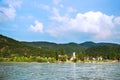 A view to a church at Visegrad, a small town at Hungary near Budapes Royalty Free Stock Photo