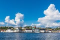 View to the city Arendal in Norway Royalty Free Stock Photo
