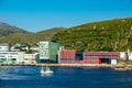 View to the city Hammerfest in Norway Royalty Free Stock Photo