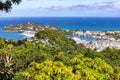 View to the city and the harbor of Castries, Saint Lucia, West Indies Royalty Free Stock Photo