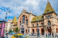 View to the city from historic building in budapest