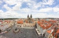 View To The City Of Prague From Old Town Hall Tower In Czech Republic Royalty Free Stock Photo
