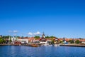 View to the city VÃÂ¤stervik in Schweden Royalty Free Stock Photo