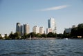 View to skyscrapers of Donaustadt in Vienna, Austria