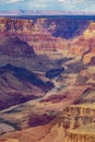 View to Colorado river in the grand canyon, south rim Royalty Free Stock Photo