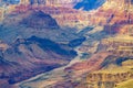 View to Colorado river in the grand canyon, south rim Royalty Free Stock Photo