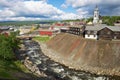 View to the copper mines town of Roros in Roros, Norway.