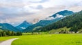 View at to the Countryside of Hochfilzen town in Austria Royalty Free Stock Photo