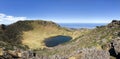 View to the crater of Hallasan volcano. Jeju island, South Korea