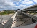 View to the east beyond the new Yui Rail Tedakoura Uranishi Station in Okinawa