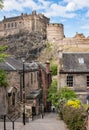A view to Edinburgh Castle Royalty Free Stock Photo