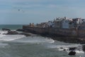 View to Essaouira old city rampant and ocean from Scala du Port Royalty Free Stock Photo